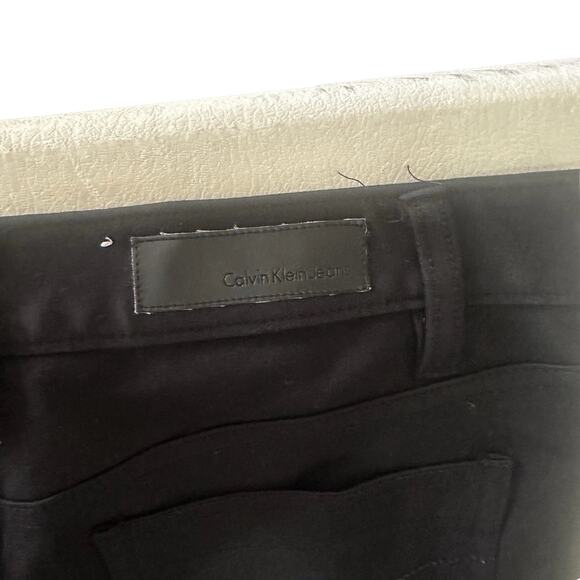 Calvin Klein Jeans Women's Black 27x27.5 Size 4 Good Condition Size 4 - Picture 7 of 7